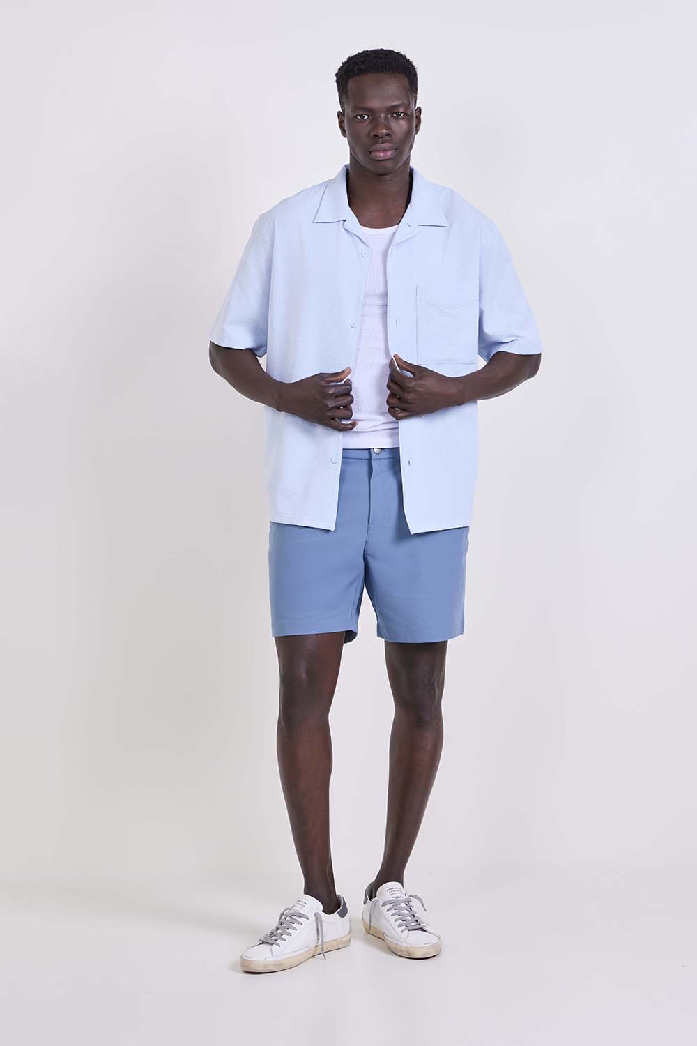 Airing Easy Camp-Collar Shirt *Textured